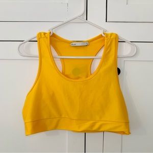 Inluv Yellow Light Sport Bra Size Large